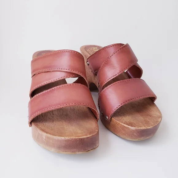 Vintage Paulle Leather and Wood Sandals - Picture 3 of 13